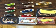 Case XX Mixed Lot Slipjoint knives w/ Boxes, Bone/Synthetic, 2-3 Blade 13 total picture