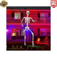 7.9Ft Giant Skeleton Life Size Human Bones Movable Joints for Halloween Decor picture