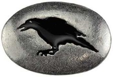 Raven Totem Mystical Talisman Pewter 1-1/4
