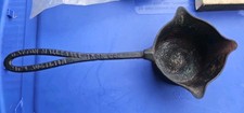 Vintage Cast Iron Dayton Malleable Iron Co Smelting Ladle patented in 1871 picture
