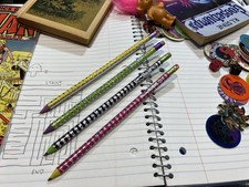 Yikes Splits 4 No 2 Pencils Nickelodeon Vintage 1990's New Empire Berol/Sanford picture