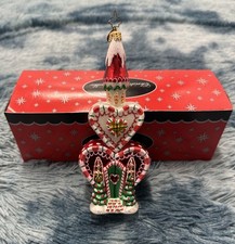 Rare christopher radko christmas ornament gingerbread house Retired picture