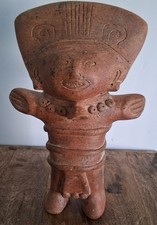 Vintage Terracotta Clay Pottery Inca Mayan Aztec Figurine Handmade Mexico 10