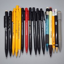 Vintage Mechanical Pencil Lot - Scripto P1250C 560 Castell XF5 Zebra Pentel Bic picture