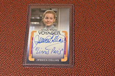 2025 STAR TREK VOYAGER ARCHIVES AUTO INSCRIBED CARD JESSICA COLLINS LINNIS PARIS picture