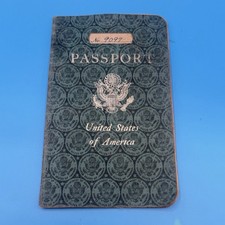 1946 US Military Dependent Passport WWII Era France Visas Stamps Original picture