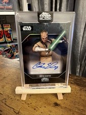 EETH KOTH 2024 Topps Chrome Black Star Wars Light Side AUTO Card Disney Jeff picture