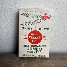 Vintage Shiny Brite Christmas Tree Ornament Hangers with Original Box (USA) picture
