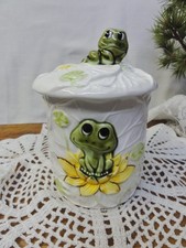Vintage Sears 1978 Neil The Frog Ceramic Canister 6