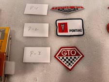 pontiac, gto.  vintage patches. new originals picture