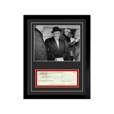 Carlos Gambino Reproduction Signed Cancelled Check  Framed Display picture