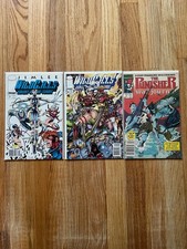 Jim Lee WildC.A.T.s #2 #5 NEWSSTAND Variant Lot NM Wildcats + Punisher Bonus picture