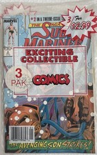 Sealed Comic 3-Pack Semper Fi Sub-Mariner Saga #2 Marvel Vintage 1980s War picture