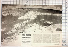 1940s WWII Dardanelles Turkey Map Article Magazine Page picture
