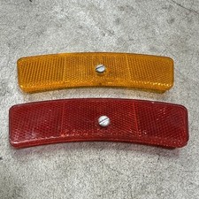 Vintage Schwinn Bicycle Wheel Reflectors Model 5621C Red & Amber Pair Original picture