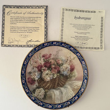 HYDRANGEAS Plate 5247 A Lena Liu's Basket Bouquets Bradford Editions 12 Edition picture