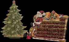 Villeroy & Boch Nostalgic Ornaments Advent Calendar Set 14-8331-9590 Sleigh Tree picture