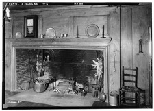 South Glastonbury CT Welles-Shipman House 1937 Dining Room Fireplace HABS picture