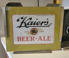 Vintage Original Kaier's Beer Cash Register Back Bar Lit Sign picture