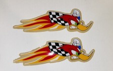 Woodpecker Sticker Decal Woody Hot Rod Bumper Motocross Weather Proof pack of 2 picture