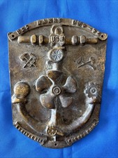Antique USS Barry DDG-52 US Navy Ship Brass Naval Plaque Engineering Excellence picture