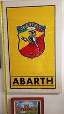 Original Vintage ABARTH Logo Poster From Fanatical Collector picture