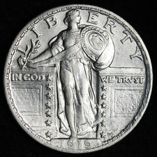 1919-D Standing Liberty Quarter,RARE This Nice, Choice Unc++ Key Date picture