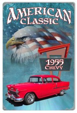 1955 RED CHEVY AMERICAN CLASSIC CAR 18