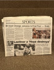 Vintage Duke Basketball Newspaper picture