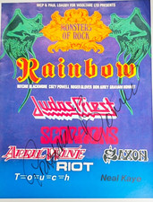 Graham Bonnet Hand Signed presentation A4 on glossy print Autograph picture