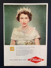 RARE 1953 CANADA CANADIAN AD BEER BREWERY O'KEEFE'S QUEEN ELIZABETH CORONATION picture