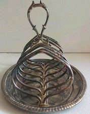Victorian James Dixon & Sons EPBM Silver Plate Toast / Letter Rack c.19th C picture