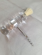 Vintage Lindshammer Sweden Glass Corkscrew & Wine Brush picture