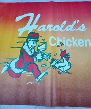 Vintage Harold’s Chicken Restaurant Banner 42”x 114