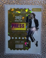 15/17 Michael Jackson Keepsake Bad World Tour  Ticket Stub Relic picture