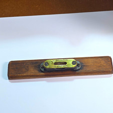 Antique Millers Falls Pocket Level Brass 1890 Patented Bench Spirit Block Tool picture