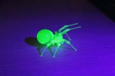 Vaseline Glass Spider Uranium Glass Figurine Spider Glass UV Spider Glass picture