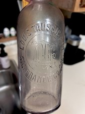 Antique PreProhibition Louis Taussig San Fransico CA Whiskey Bottle Blown Mold⁠  picture