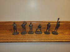 Vintage 1979 Metallic Creations Pewter Baseball Figurine Lot (6) Mays Gehrig...  picture