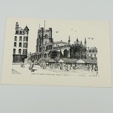 Vintage Great St Mary's Church Cambridge Postcard 5.5 X 3.5 White England 1977 picture