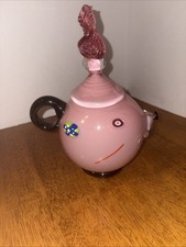 Art Glass Sculpture /Pink Face /Whimsical /Paperweight/2004/Mint picture