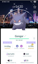 Pokemon Shiny Gengar Los Angeles Night Out Background Go Size XS picture
