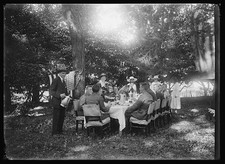 Photo:Pau France American Soldiers Red Cross Garden Dinner 1918 picture