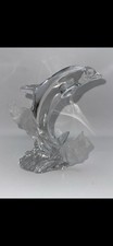 Lenox Crystal Magnificent Dolphin w/ Accent Waves 1994 Crystal Animal Collection picture