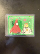 2025 Topps Chrome SpongeBob #91 Not Until 4 Green Refractor 99/99 picture