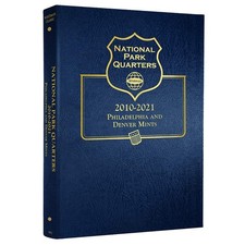 Whitman US National Park Quarter Coin Album 2010-2021 P & D Album, Parks  picture
