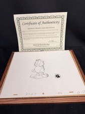 Garfield OPD 9-18-87 #113 #G189 Certificate of Authenticity COA Framed picture