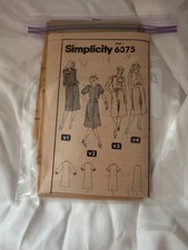 Vintage Simplicity Sewing Pattern 6375 picture