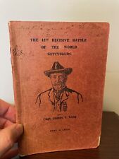 Gettysburg Battlefield Guide 1906 SIGNED x Tour Guide Capt. James T. Long picture