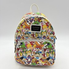 Nickelodeon Loungefly Mini Backpack Character Print Rugrats CatDog Hey Arnold picture